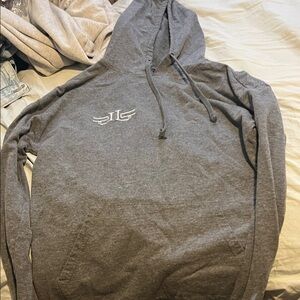 Gray Hooded Sweatshirt